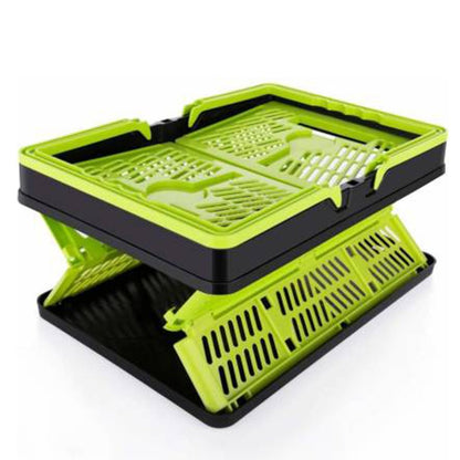 FOLDING SHOPPING PORTABLE STORAGE BASKET