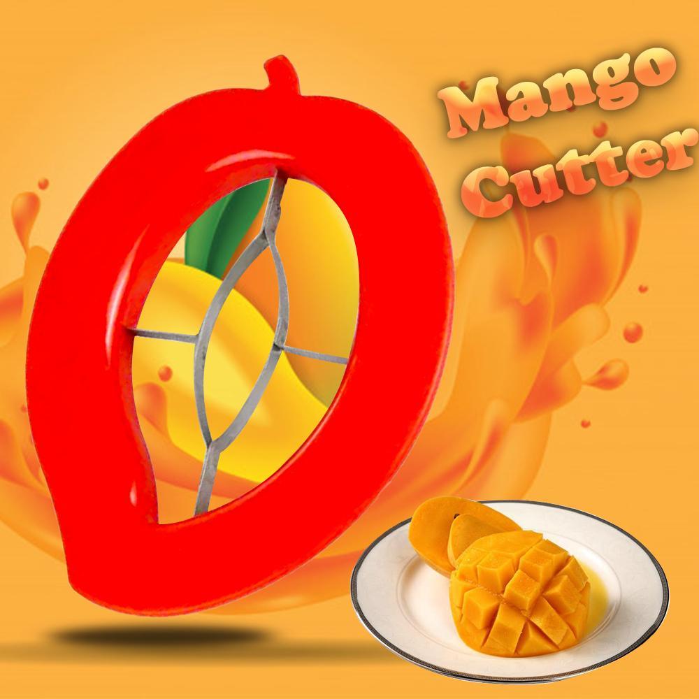 MANGO CUTTER CHOPPER SLICER TOOL SLICING WITH NON SLIP HANDLES