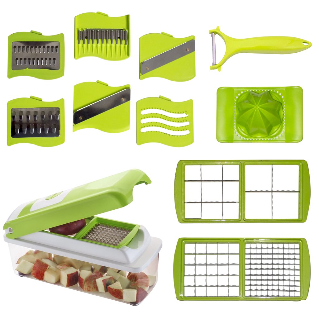 MULTIPURPOSE VEGETABLE AND FRUIT CHOPPER CUTTER GRATER SLICER