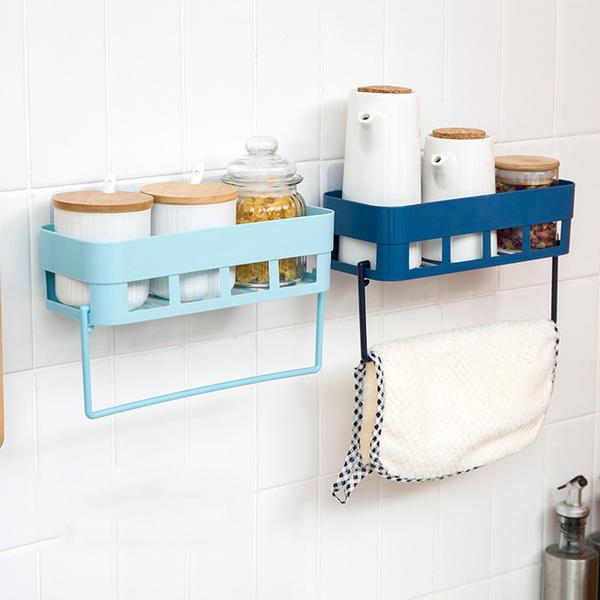 Multipurpose Kitchen Bathroom Shelf Wall Holder Storage Rack Bathroom