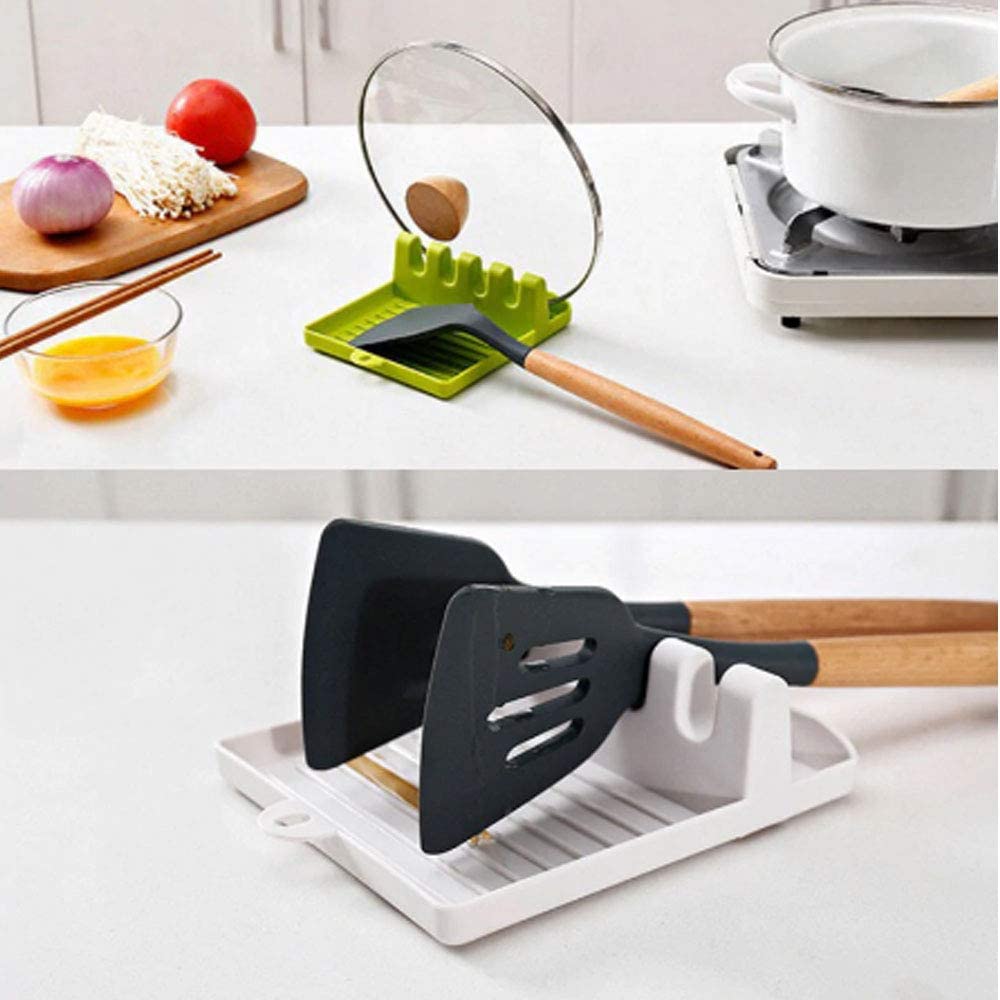 MULTI-FUNCTIONAL SPATULA HOLDER/REST FOR KITCHEN UTENSILS
