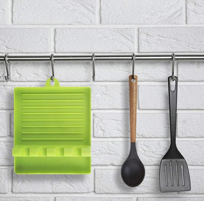 MULTI-FUNCTIONAL SPATULA HOLDER/REST FOR KITCHEN UTENSILS