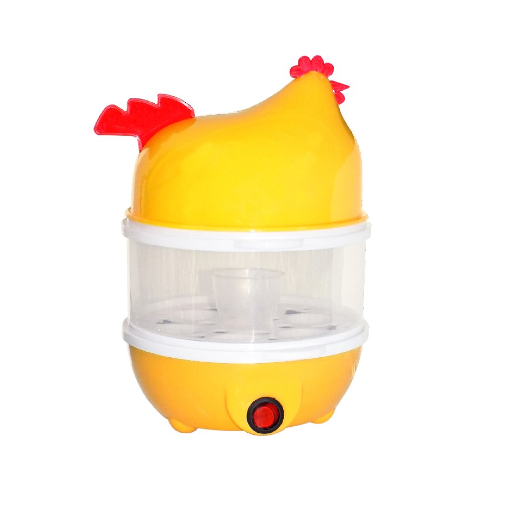 HEN SHAPE EGG BOILER HOME MACHINE WITH TRAY