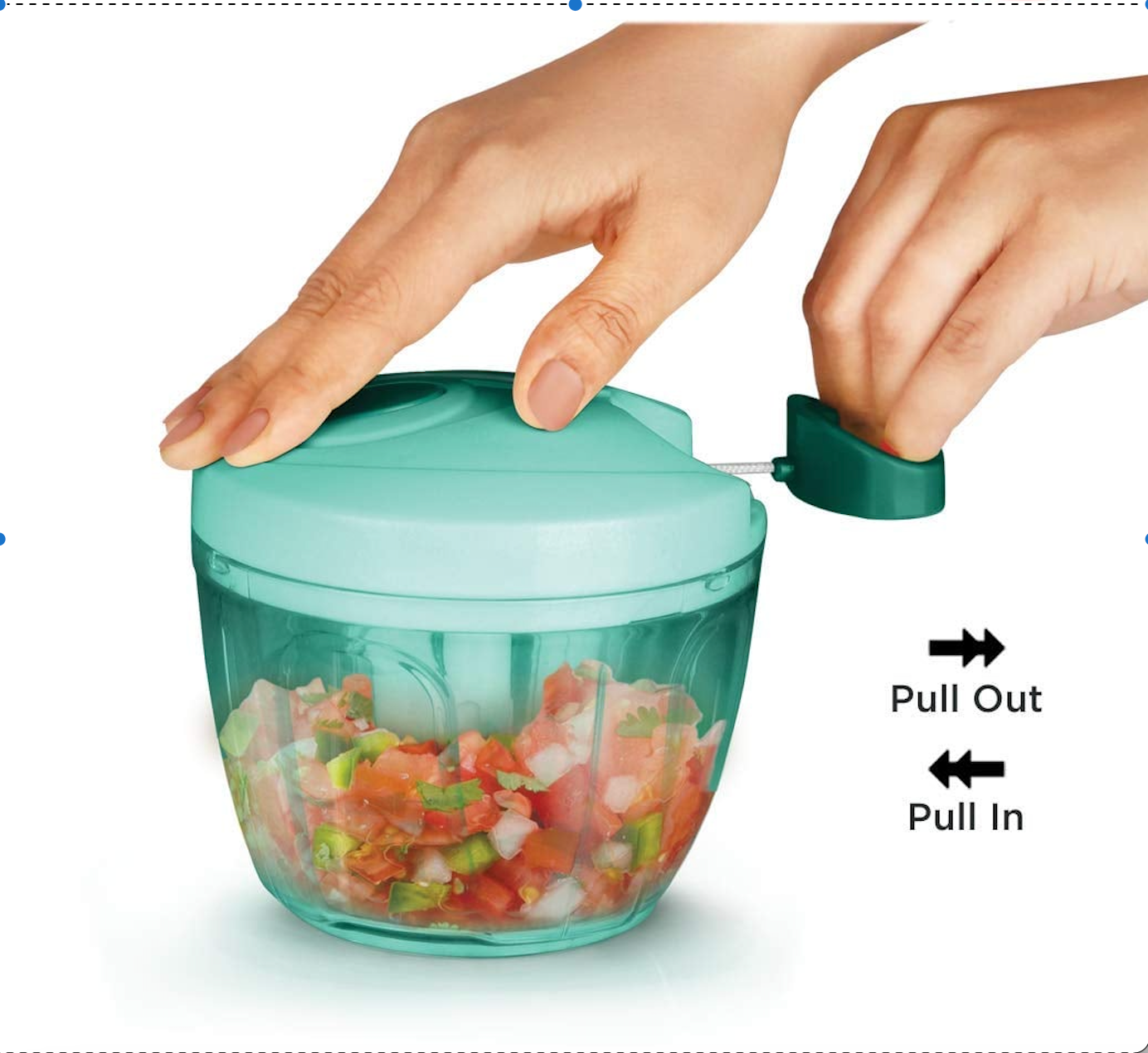 MANUAL HANDY AND COMPACT VEGETABLE CHOPPER/BLENDER